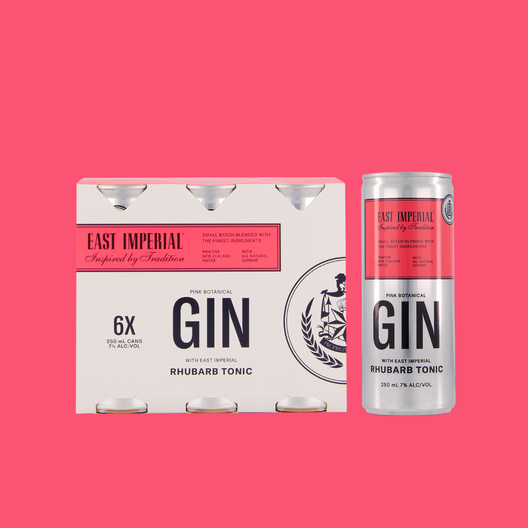 Gin & East Imperial Rhubarb Tonic RTD 4x6pk